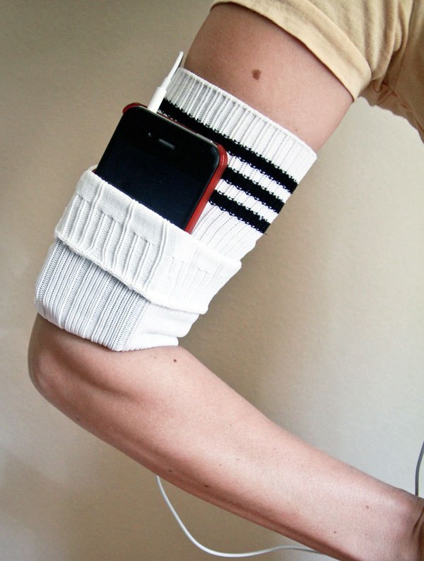 Opaska sportowa ze skarpetki Sportowa opaska na nadgarstek ze skarpetki, praktyczne DIY rękodzieło 2026