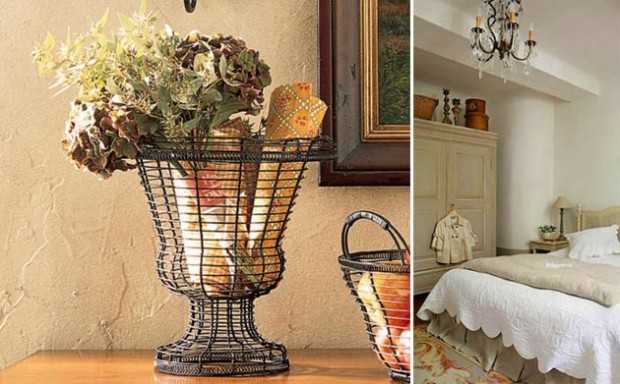 Prowansalski urok detali Pokój dziecięcy w stylu prowansalskim: Wazon z kwiatami i rustykalne meble