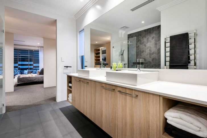 Nowoczesna elegancja Szare wnętrza w nowoczesnym domu 2026 z dużymi oknami i minimalistycznym wystrojem.