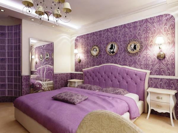 Fioletowa harmonia w sypialni Fioletowa sypialnia 2026: połączenie fioletu i bieli dla relaksującej atmosfery
