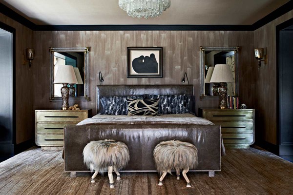 Angielska elegancja Biblioteka w stylu angielskim w domu urządzonym w stylu glamour