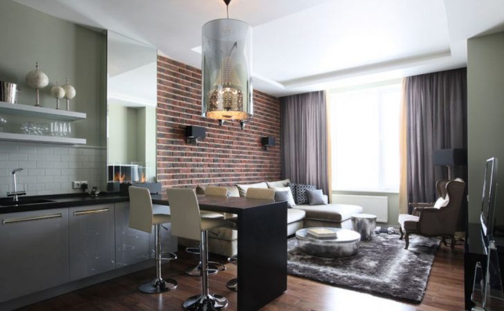 Industrialny Loft: Klimatyczne wnętrze Atmosferyczne wnętrze małego mieszkania w stylu industrialnym z elementami loftu.