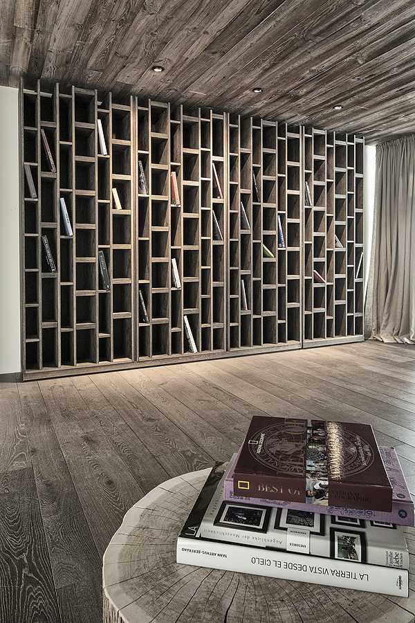 Drewno i kamień Wiesergut Hotel Wiesergut: Nowoczesny design z wykorzystaniem naturalnego drewna i kamienia w Austrii.