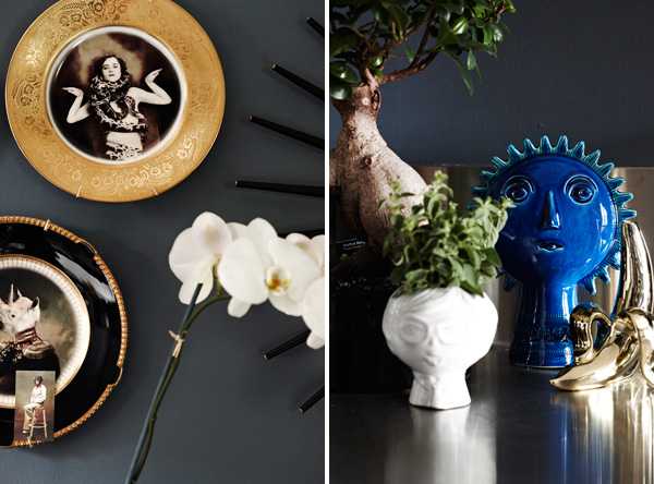 Sypialnia w ciemnych barwach Ciemne kolory ścian 2026: sypialnia z oryginalnym oświetleniem i designerskimi meblami.