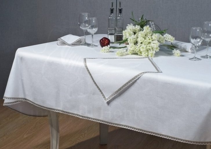 Biały len Klasyczny biały obrus lniany: idealny do serwowania stołu w 2026.