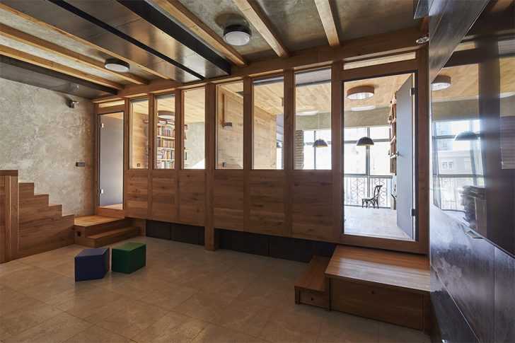 Pokój zabaw dla dzieci Projekt pokoju zabaw dla dzieci w mieszkaniu w stylu brutalistycznym 2026