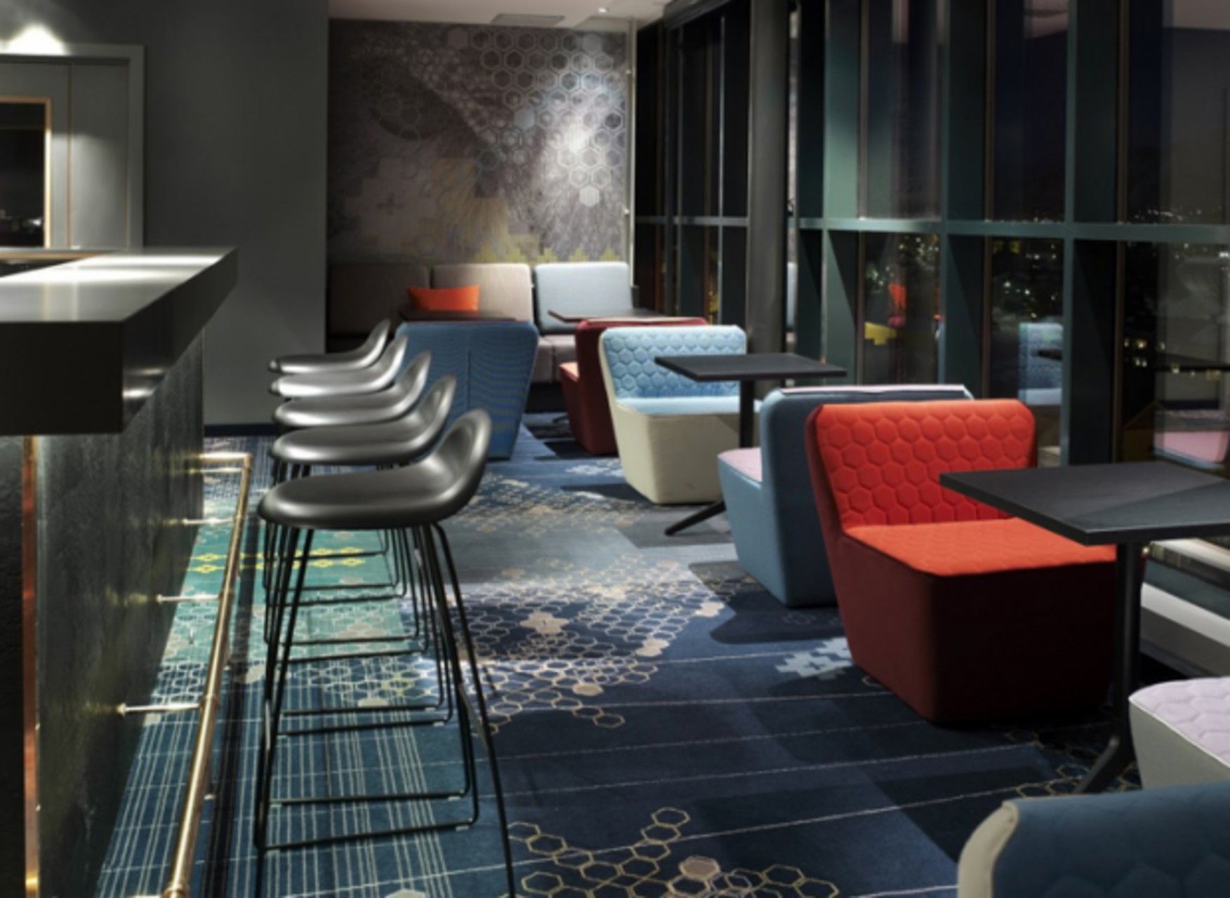 Detale z widokiem Skandynawski hotel Rica w Narwiku z widokiem na fiord Ofotfjorden: detale wnętrza, 2026.