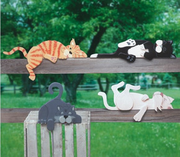 Drewniane DIY na działkę Drewniane ozdoby na działkę DIY. Rustykalne dekoracje ze sklejki do ogrodu.