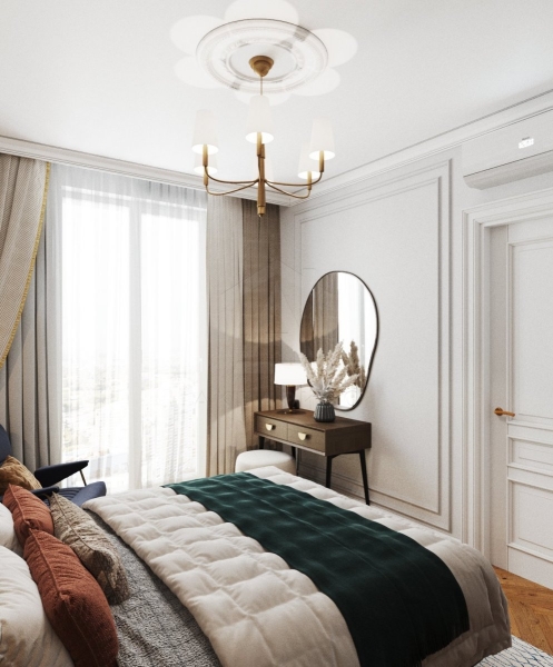 Vintage w luksusie Wnętrze premium z elementami vintage i dekoracjami, cichy luksus w detalu.