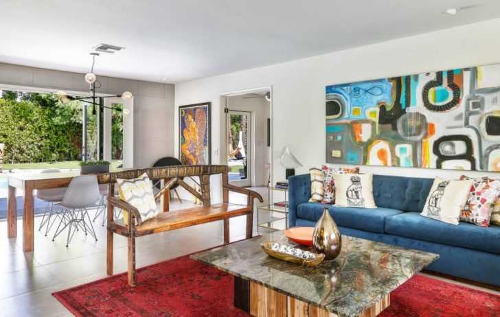 Salon z jadalnią Otwarta przestrzeń: Salon i jadalnia w stylu polinezyjskim, renowacja domu 2026.