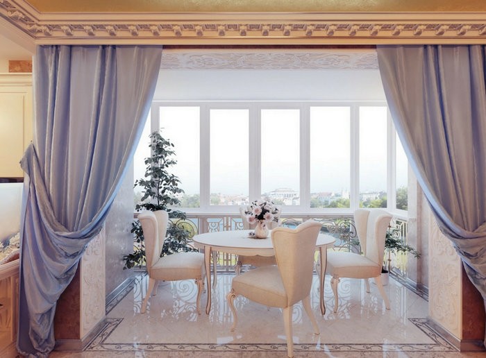 Strefowanie przestrzeni Zasłony pełnią funkcję podziału przestrzeni, tworząc strefy w pomieszczeniu.