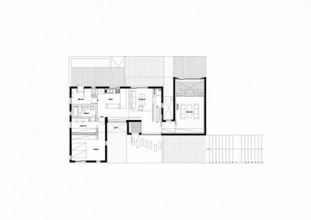 Otwarte przestrzenie Gagneung Koreańska willa w Gagneung: otwarte przestrzenie i nowoczesna architektura w połączeniu z koreańskim stylem.