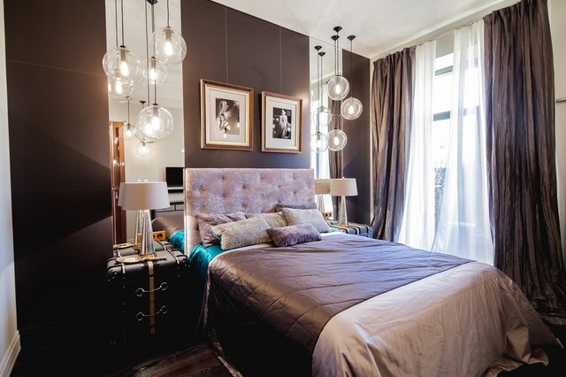 Ciepło czekoladowego wnętrza Inspirująca czekoladowa sypialnia z ciepłymi odcieniami brązu i klasycznym wystrojem