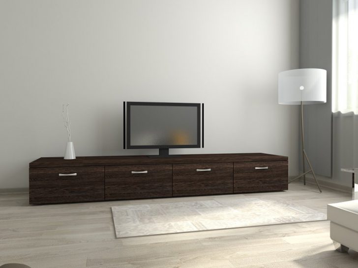 Praktyczna szafka RTV Funkcjonalna szafka RTV z szufladami i szafkami, dużo miejsca do przechowywania