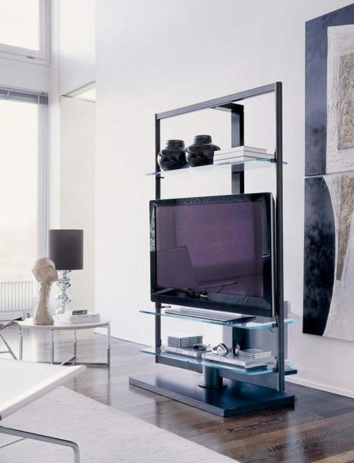 Biała szafka RTV Elegancka szafka RTV w kolorze białym, uniwersalny design pasujący do każdego wnętrza