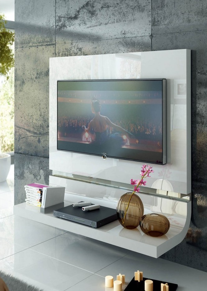 Funkcjonalna szafka RTV Funkcjonalna szafka RTV z szufladami i półkami, idealna do przechowywania akcesoriów.