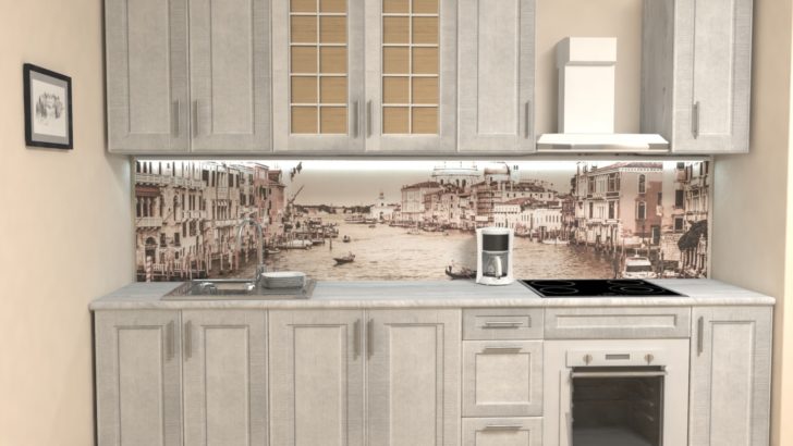 Elegancja w kuchni Subtelne freski zdobią wnętrze kuchni, nadając jej elegancji i wyjątkowego charakteru.