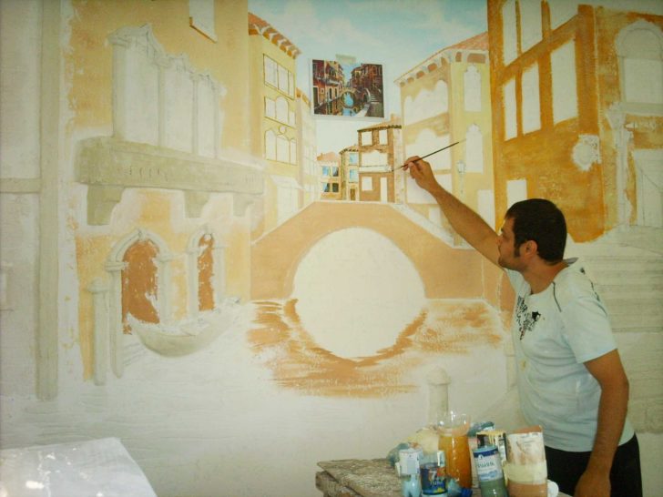 Wyrafinowane freski ścienne Wyrafinowane freski na ścianie w kuchni. Doskonały dodatek do wnętrza.