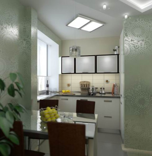 Kuchnia z balkonem Przebudowa kuchni w bloku: stół na balkonie, otwarta przestrzeń salonu 2026.